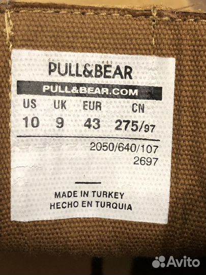 Ботинки мужские 43 размер замшевые Pull & bear