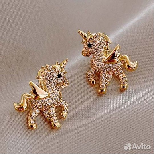 Серьги детские