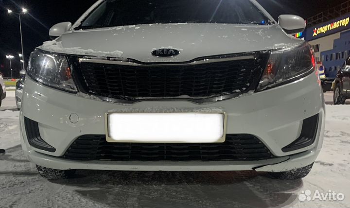 Передний бампер kia rio 3