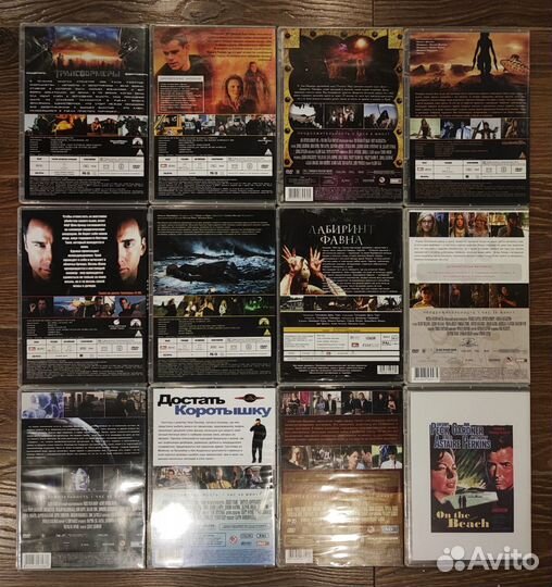 Фильмы и мультики на DVD в slim боксах и в стекле