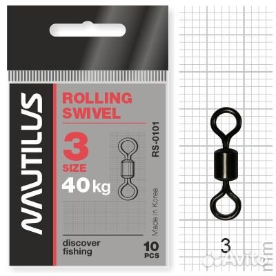 Вертлюг Nautilus Rolling Swivel 0101 size # 3 тест