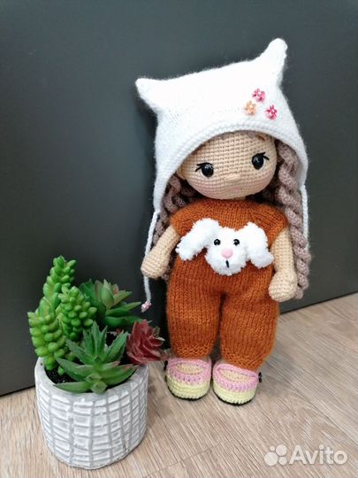 Вязаная кукла, одежда для нее