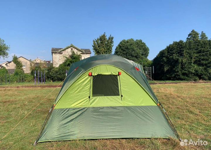 Палатка 4 местная с тамбуром туристическая