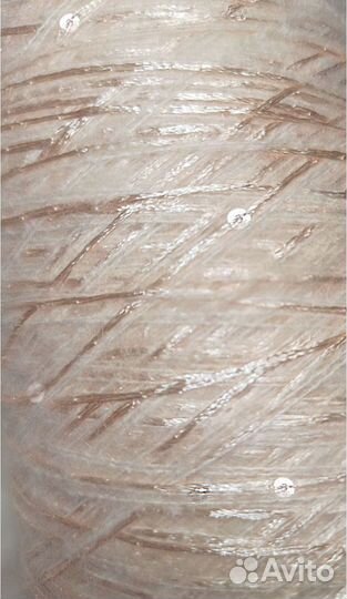 Пряжа кидмохер с пайетками 500 г