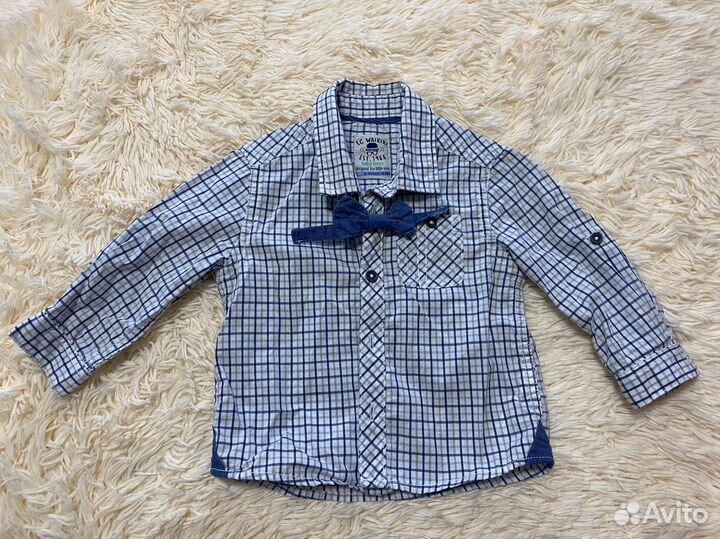 Рубашка с коротким рукавом для мальчика (68-74 р)