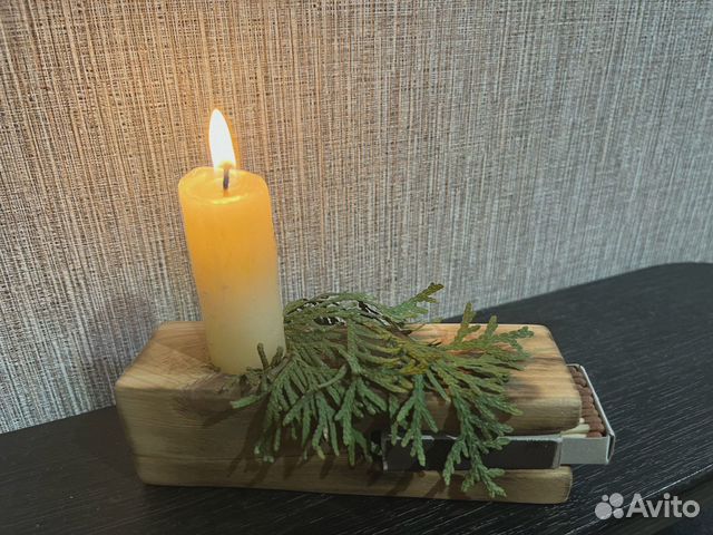 Подсвечник деревянный