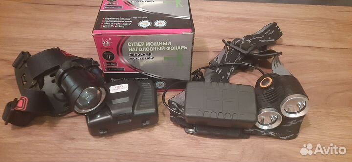 Налобный фонарик с аккумулятором