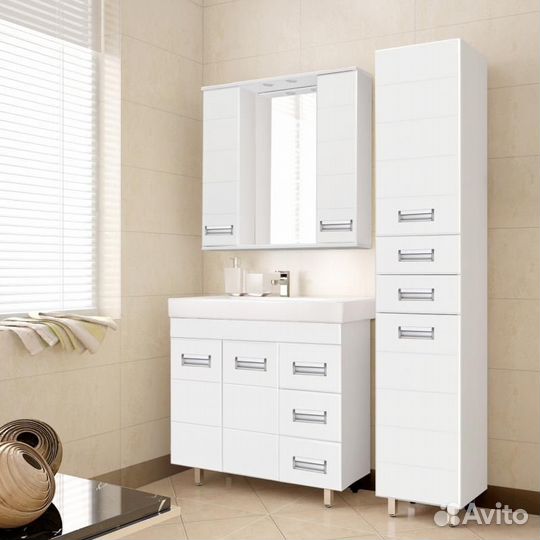 Зеркальный шкаф Style Line лс-00000175 Белый