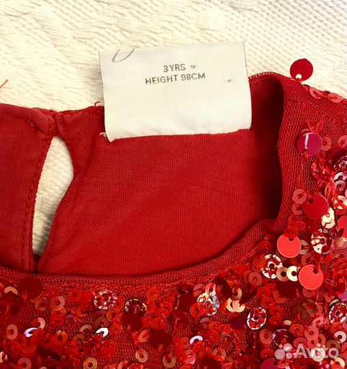 Платье нарядное для девочки 98 next