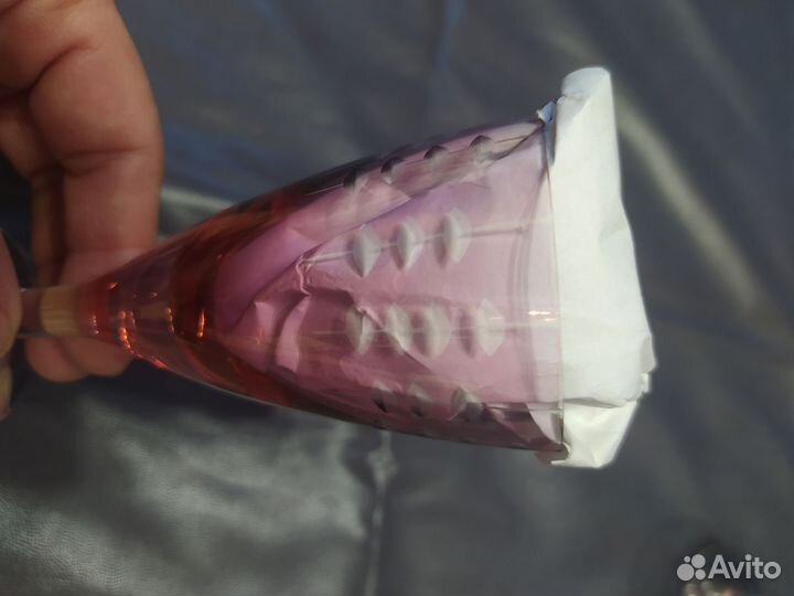 Бокалы и рюмки (голубое и марганцовое стекло)