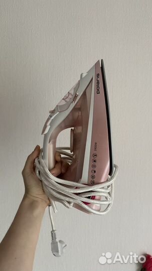 Утюг розовый
