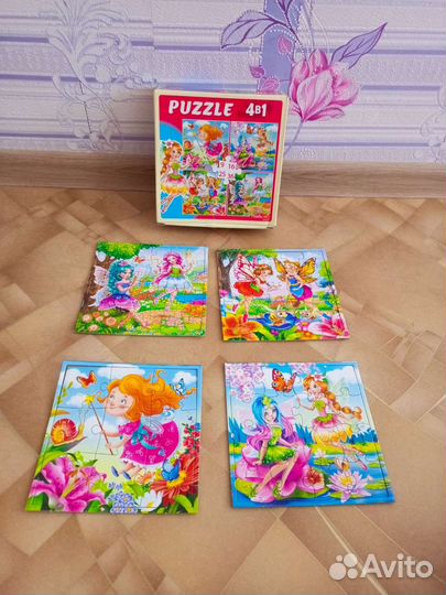 Пазлы, вкладыши