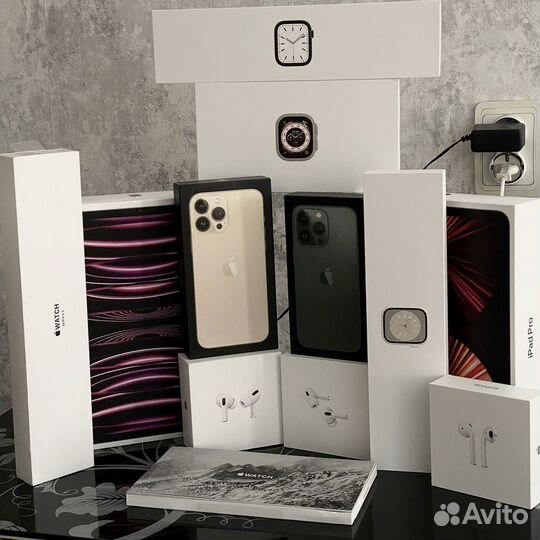 Коробки от apple : watch, iPhone, iPad, airpods