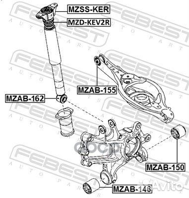 Отбойник амортизатора зад прав/лев mazda 3 BM