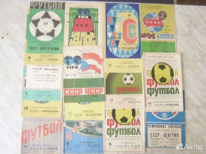 Футбол, программы Сборной СССР, снг, России