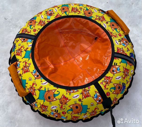 Тюбинг ватрушка 80 см новая. три кота