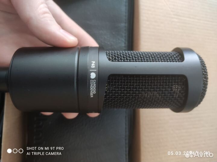 Audio Technica AT2020 XLR микрофон+full комплект