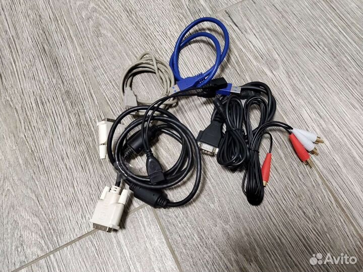 Кабель usb, dvi, rs232, rca