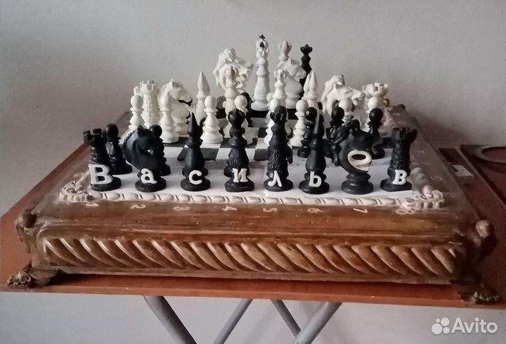 Скульптура, именные шахматы