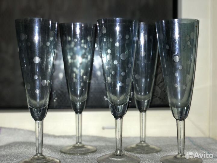 Фужеры из советского стекла