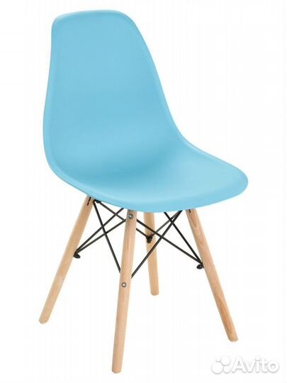 Стул в стиле eames DSW, голубой