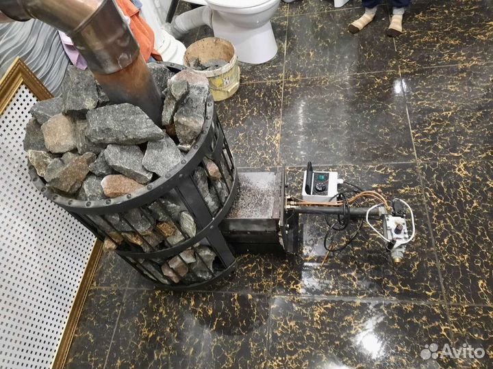 Чугунная печь для бани