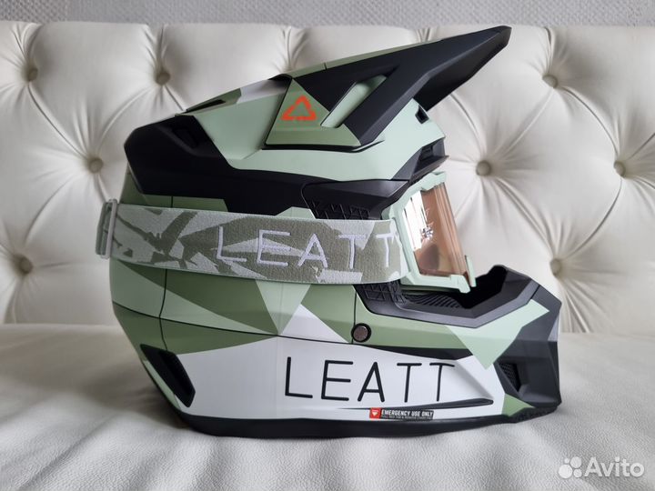 Эндуро Шлем Leatt 7.5 Cactus Новый v23 Хаки Green