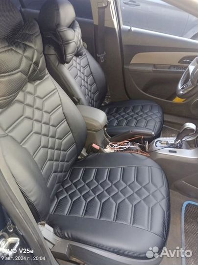 Авточехлы из экокожи Тойота Королла Е150 2010г