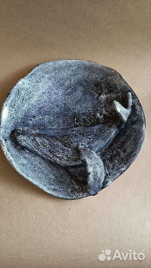 Тарелка керамическая ручной работы