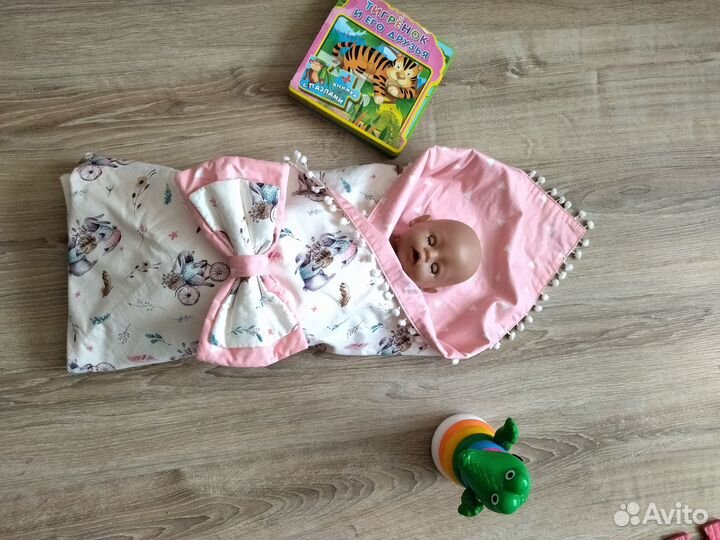 Конверт одеяло на выписку для девочки