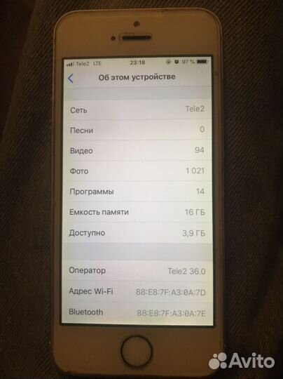 Телефон iPhone 5s