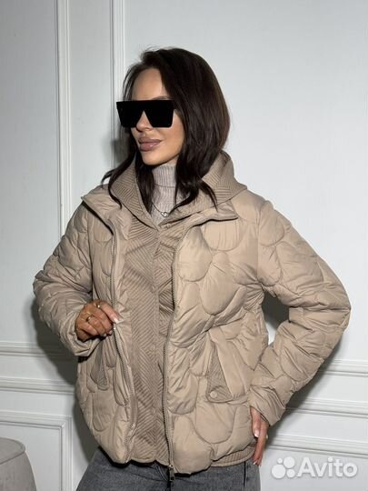 Куртка демисезонная женская оверсайз с худи