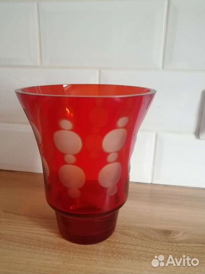 Ваза из цветного стекла СССР