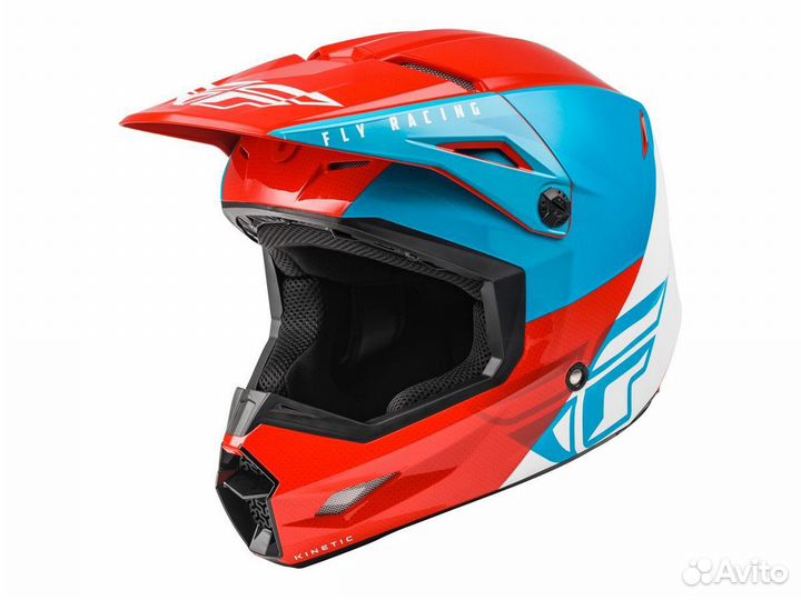 Шлем FLY racing kinetic straight edge Red\Blue