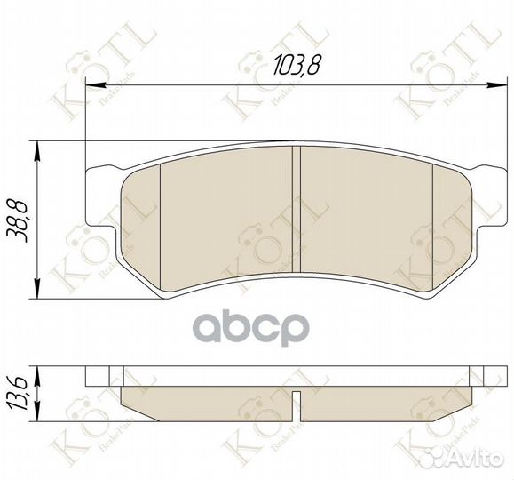 Колодки тормозные дисковые задние к-т lacetti