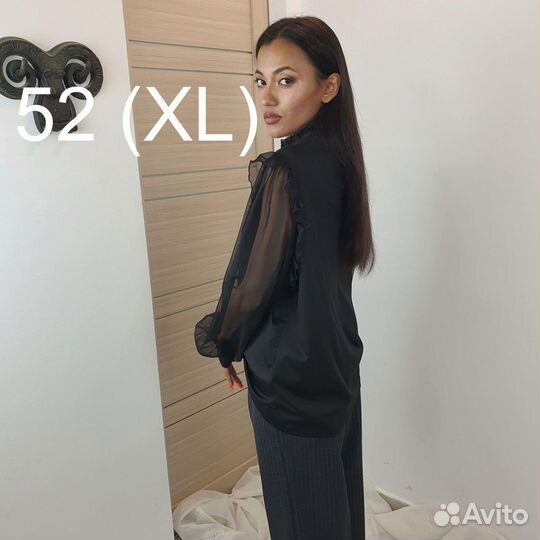 Кофта с полупрозрачными пукавам и рюшами Shein 52
