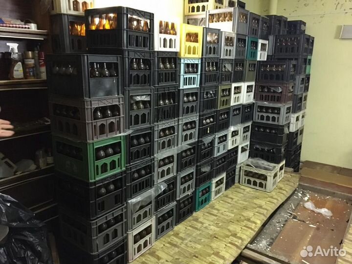 Бутылка пивная 0,5 в ящиках