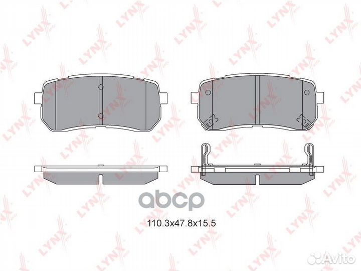 BD-3626 Колодки тормозные hyundai H1 02/iX55 3