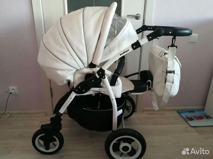 Коляска 2 в1 Экокожа