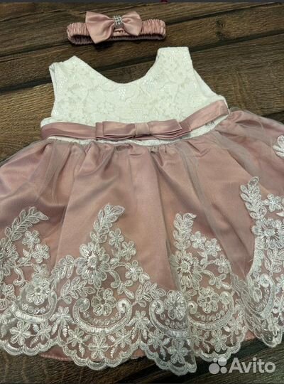 Платье нарядное праздничное 6-12 мес
