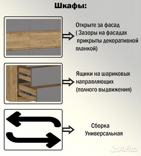 Шкаф распашной четырехдверный