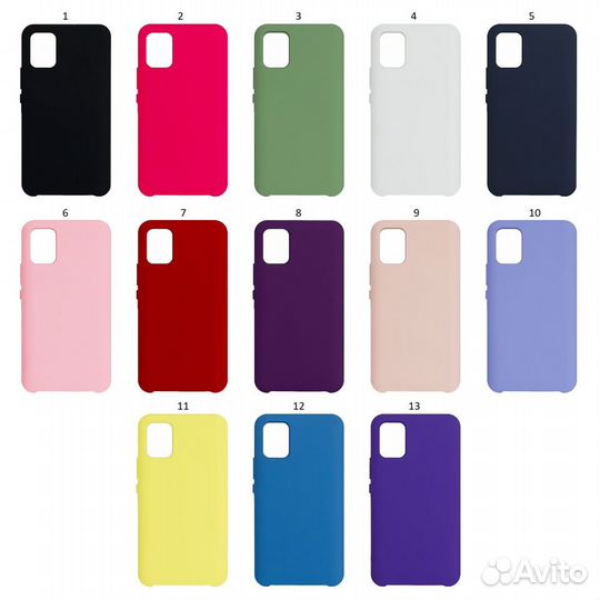 Чехол Samsung A51 Silicon Case розовый
