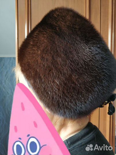 Шапка норковая 57 р-р новая