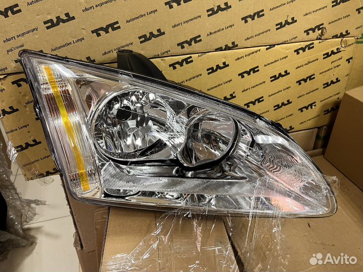 Фары Ford Focus 2 Хром