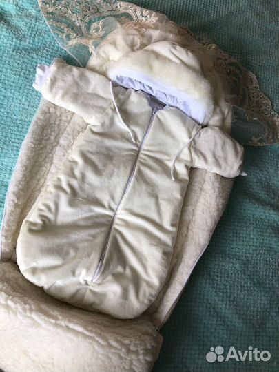 Детский конверт на выписку осень- зима