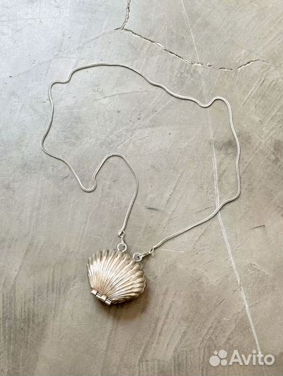 Сумка женская мини ракушка металл