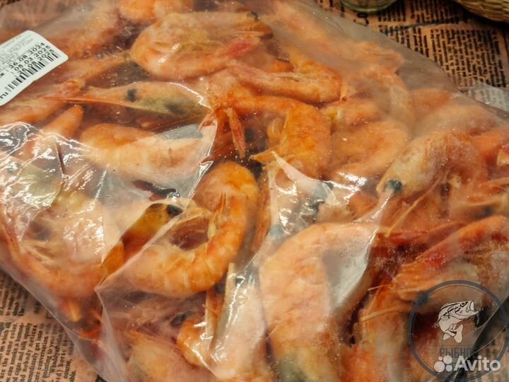 Креветка магаданская варено-мороженая 60/80 1кг