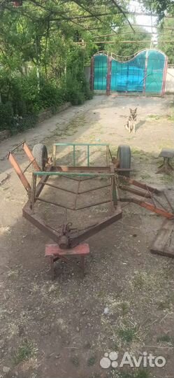 Прицеп легковой бу для перевозки сена в рулонах