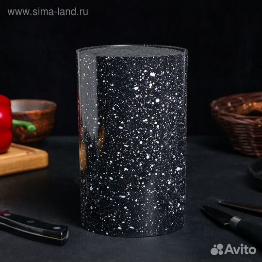 Подставка для ножей с наполнителем Доляна «Зефир»