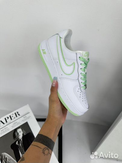 Кроссовки Nike Air Force White Green